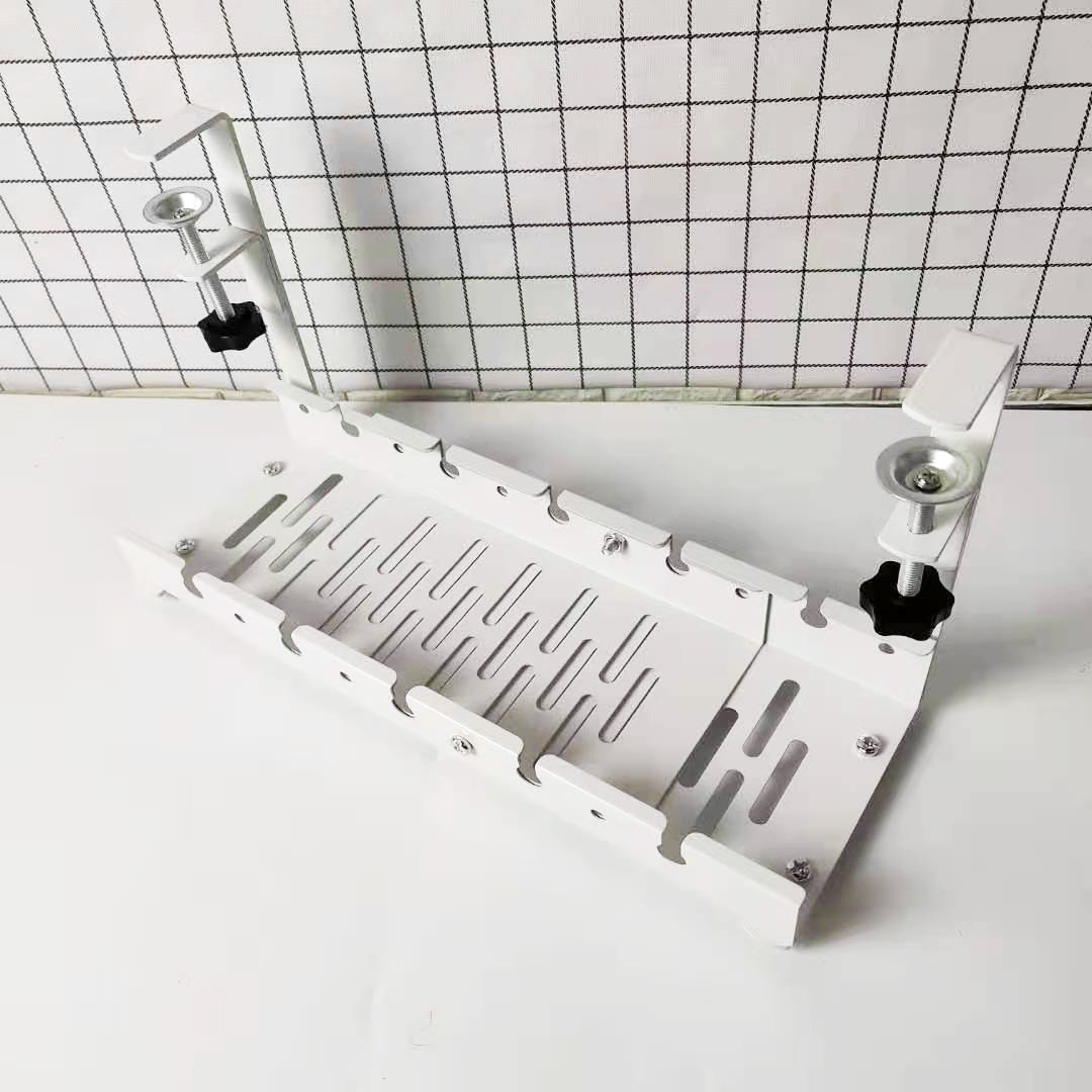 Desk bottom cable rack Punch-free plug Board organizador de cables plug-in de cable oculto cesta de datos de potencia Cable de almacenamiento y acabado