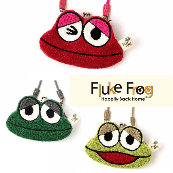 일본 플루크 개구리 체육관 마스터 개구리 미니 동전 지갑 크로스 바디 가방 휴대용 귀여운 작은 가방