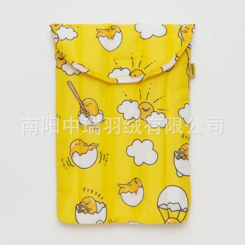 Factory Hot Selling Cross-Border down Bag Tablet Protective Cover Warm Duck down Filled Tablet Notebook Protective Cover