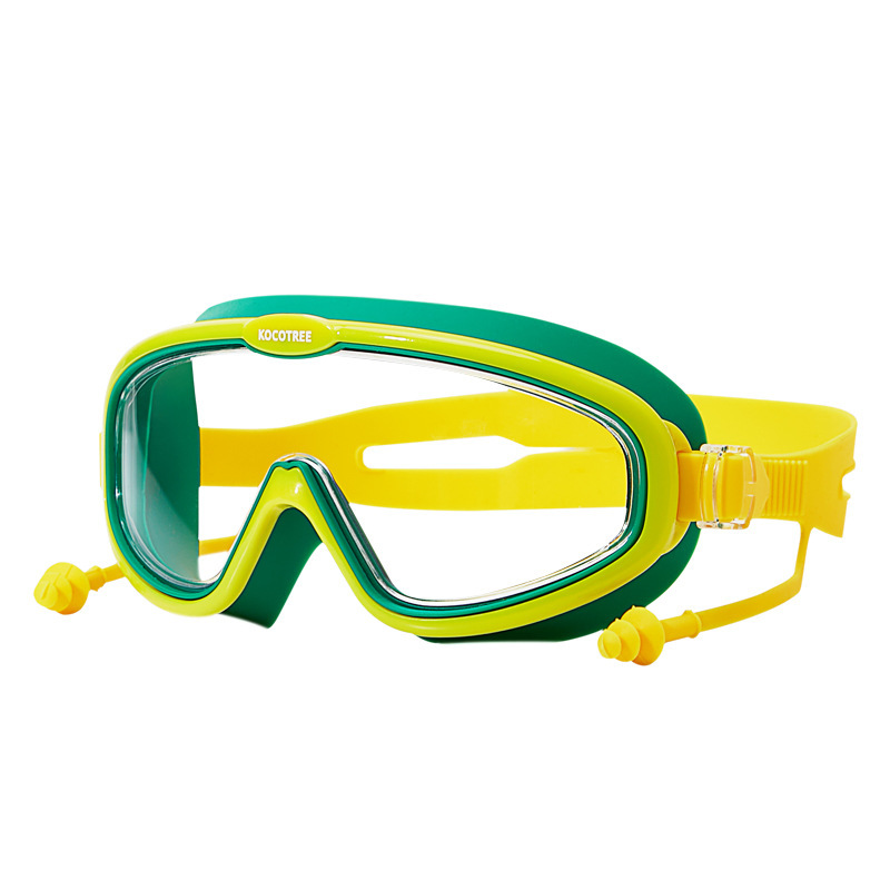 KK árbol gafas de natación para niños grandes marcos para niños niñas impermeables a prueba de niebla gafas de natación HD gafas de buceo para bebés