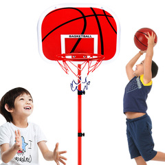 Factory-direct outdoor and indoor sports iron basketball hoop — Baby-sized shooting rack, kids' adjustable-height basketball stand toy