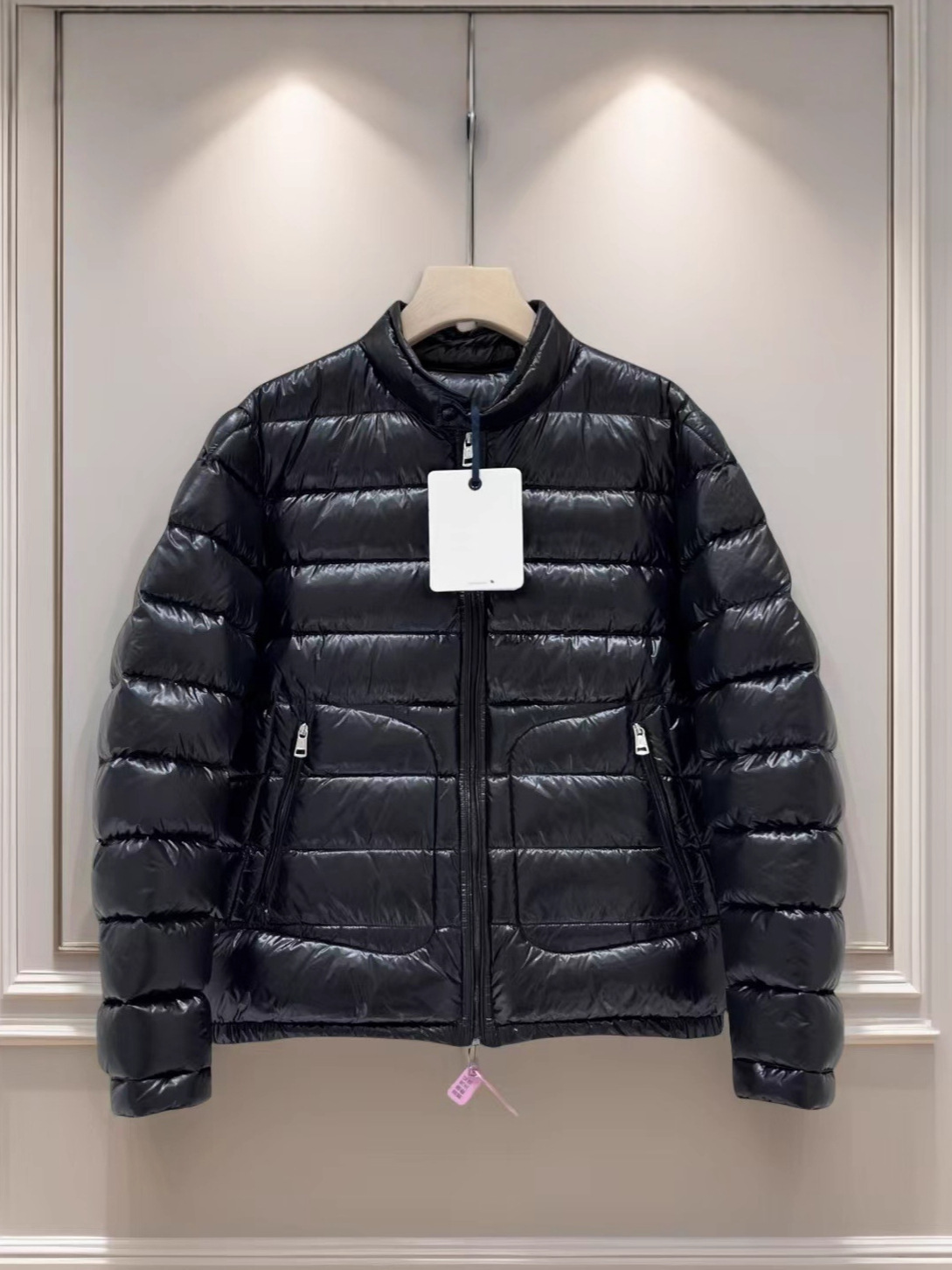 Elite velvet light and thin winter solid color down jacket