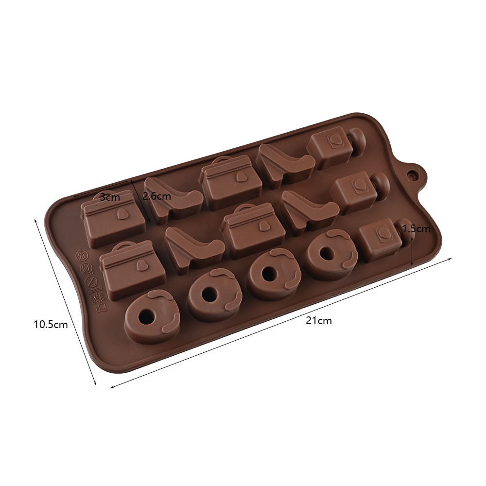 Molde de Silicona para Chocolate DIY, Multiuso con Formas de Dibujos Animados para Repostería