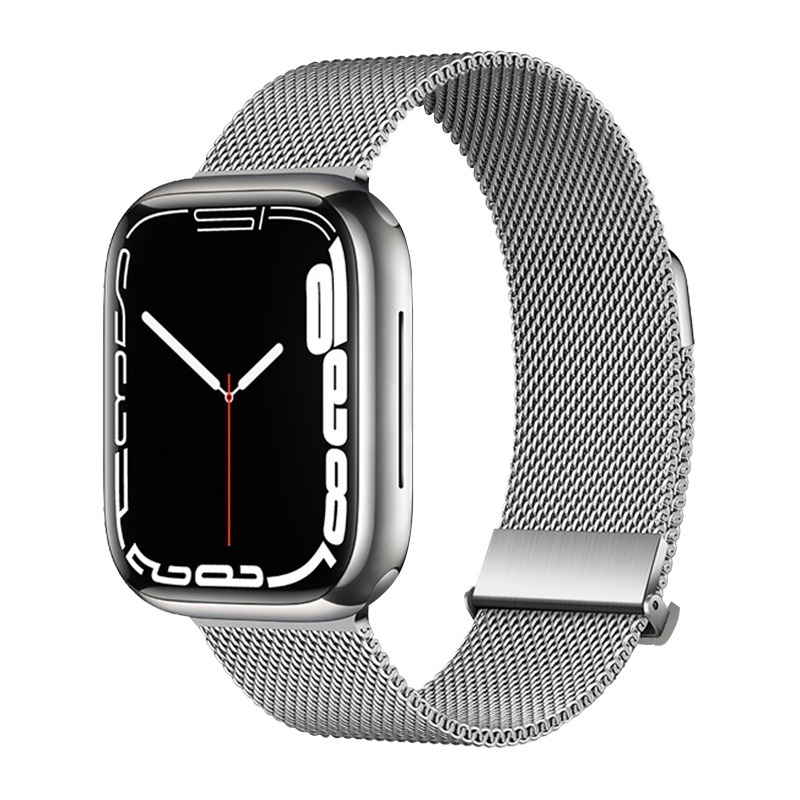 Suitable for Apple Strap Double Magnetic Milan Nice Loop Back iwatch Metal Steel Strap apple watch8 Strap
