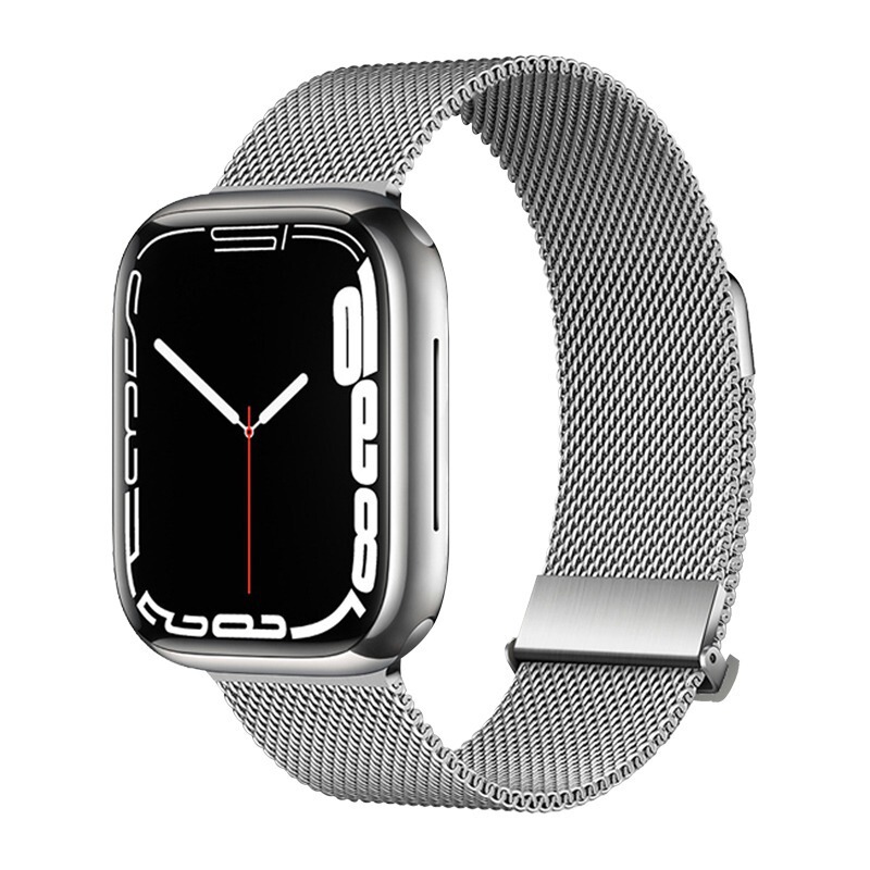 Suitable for Apple Strap Double Magnetic Milan Nice Loop Back iwatch Metal Steel Strap apple watch8 Strap