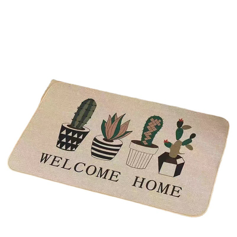 Lino engrosada goma antideslizante alfombra del piso estera del piso del hogar cocina baño dormitorio baño manta absorbente