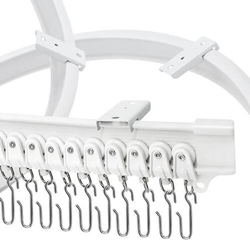 1/2/3/5 meter curved track set U-shaped curtain curved track pulley installation code screw rubber plug accessories
