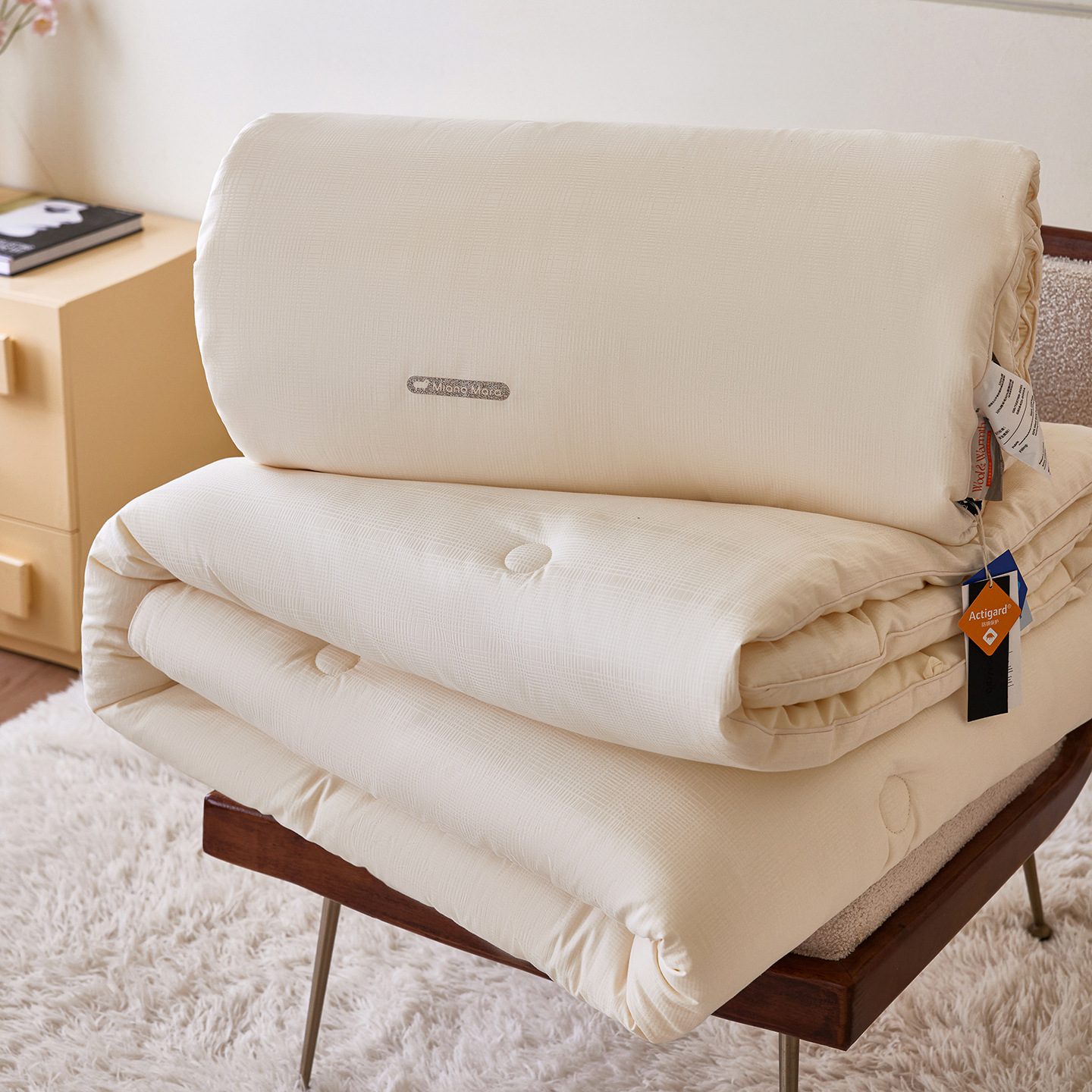Class a All-Cotton Antibacterial Warm Sheep Fiber Quilt, Santai Pure Cotton Jacquard Spring and Autumn Quilt, Thickened Warm Winter Wool Quilt