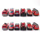 Toy car 1:64 alloy fire truck car model car simulation ladder doll machine ornaments gift batch