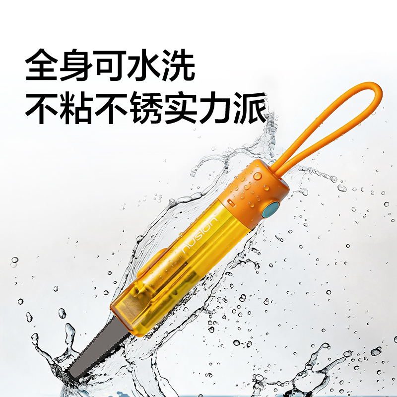 Delicense NS066 - 1 cuchillo de arte portátil cuchillo expreso cuchillo negro anti-oxidable cuchillo de silicona portátil