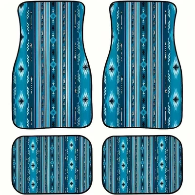 Cross-border TEMU best-selling retro Persian | Avtomobil döşəmə paspasları - 1-138-pattern-7-3344cmtwo-piece-set