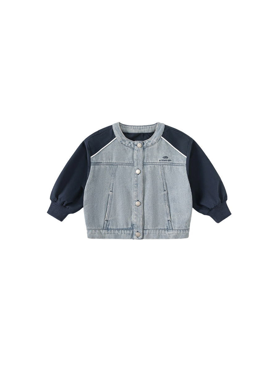 Ropa infantil Youbao, chaqueta de primavera y otoño para niños, chaqueta vaquera elegante para niños pequeños y niños.
