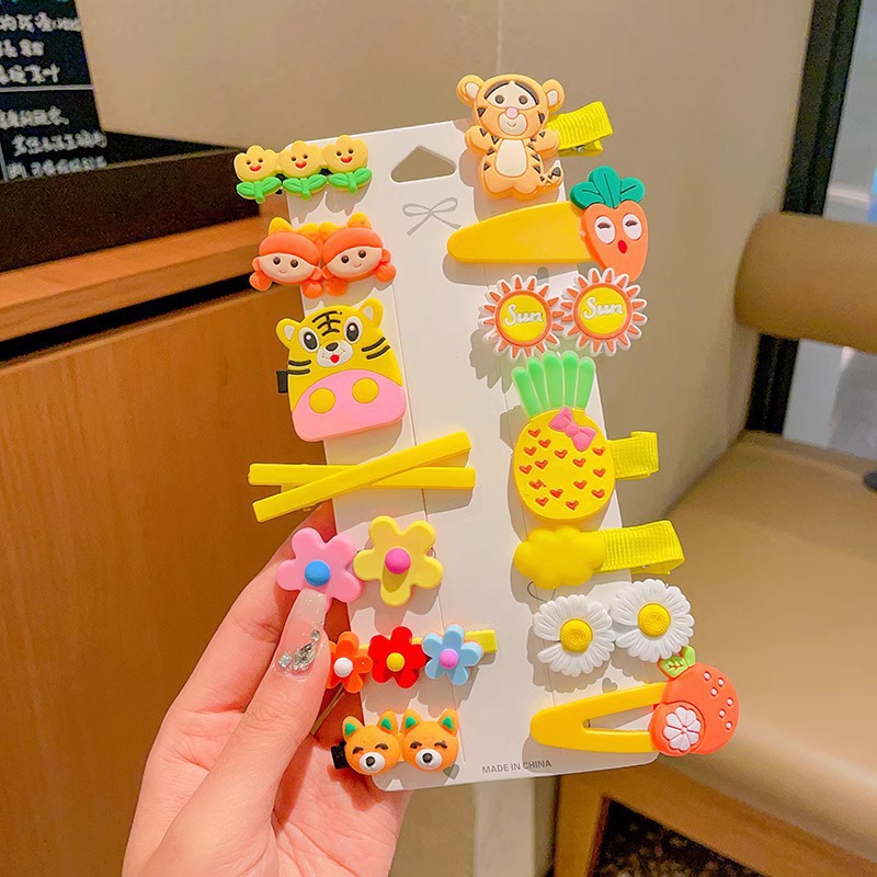 Horquilla de los niños bebé no duele el abrigo del pelo flequillos rotos horquilla tocado niña bebé clip pelo accesorios