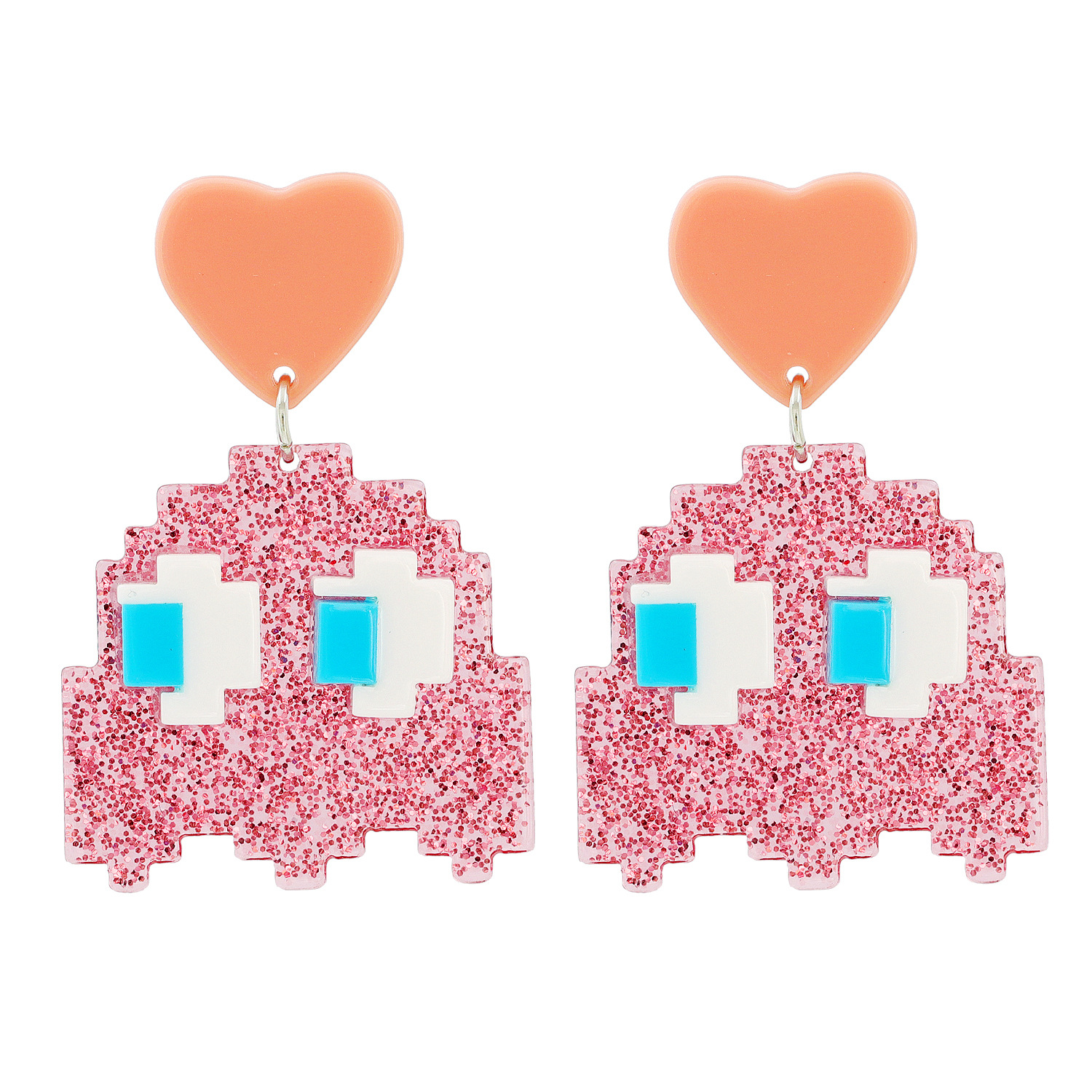 Acrylic Cute Little Monster Pendant Earrings display picture 7