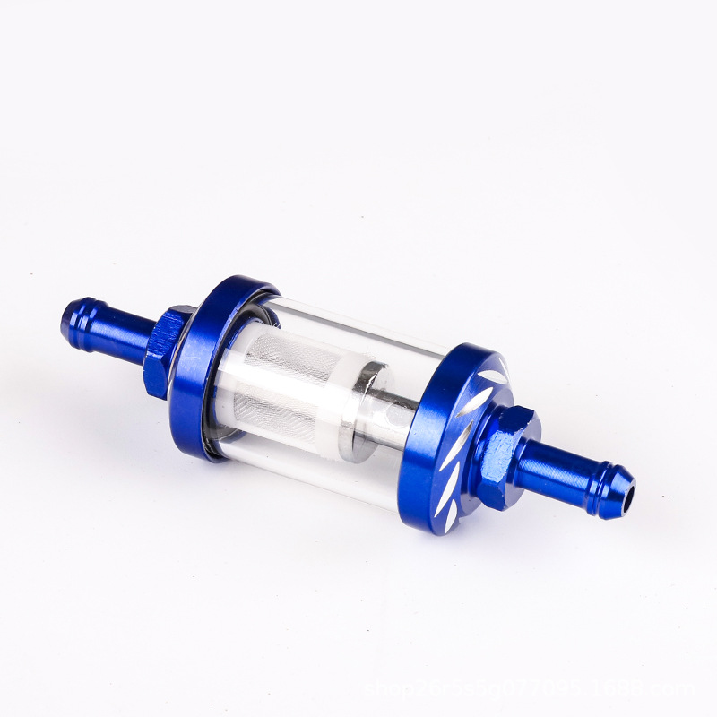 Universal Motorcycle Gasoline Filter Element Cnc Modified Metal Fuel Filter Oil Pipe Oil Switch Clip