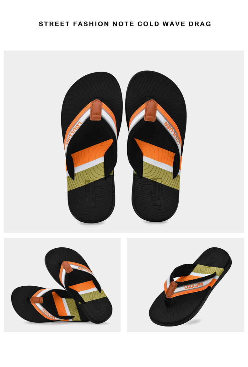 Nouveau type de tongs antidérapantes pour la plage, sandales d'extérieur à clipser pour hommes, pantoufles d'été à la mode_voghion.com