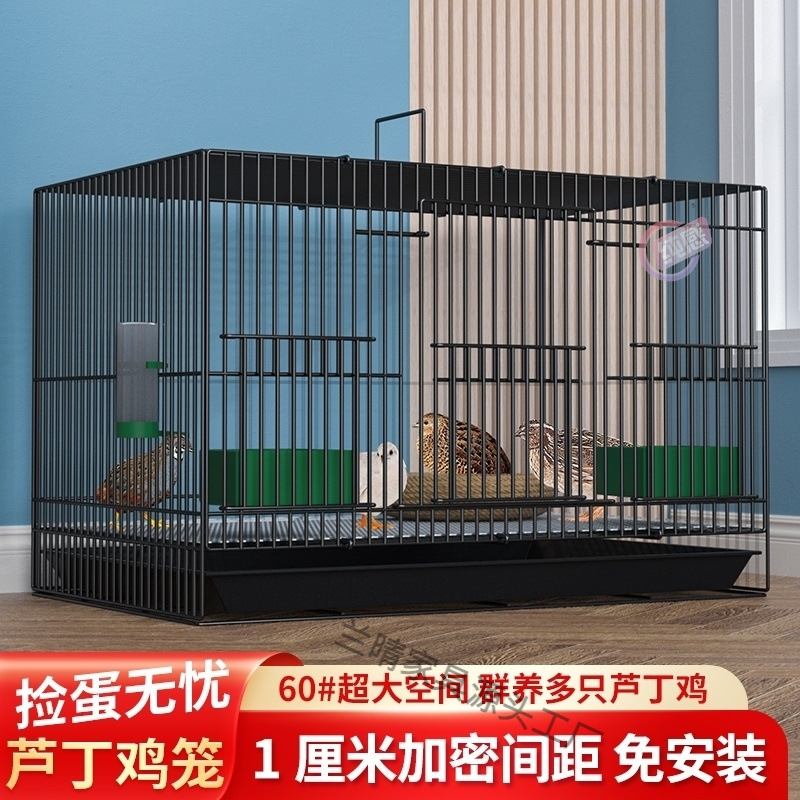 芦丁鸡笼家用室内加密加固加大芦丁鸡养殖笼小鸡鸭育雏鸟笼子用品