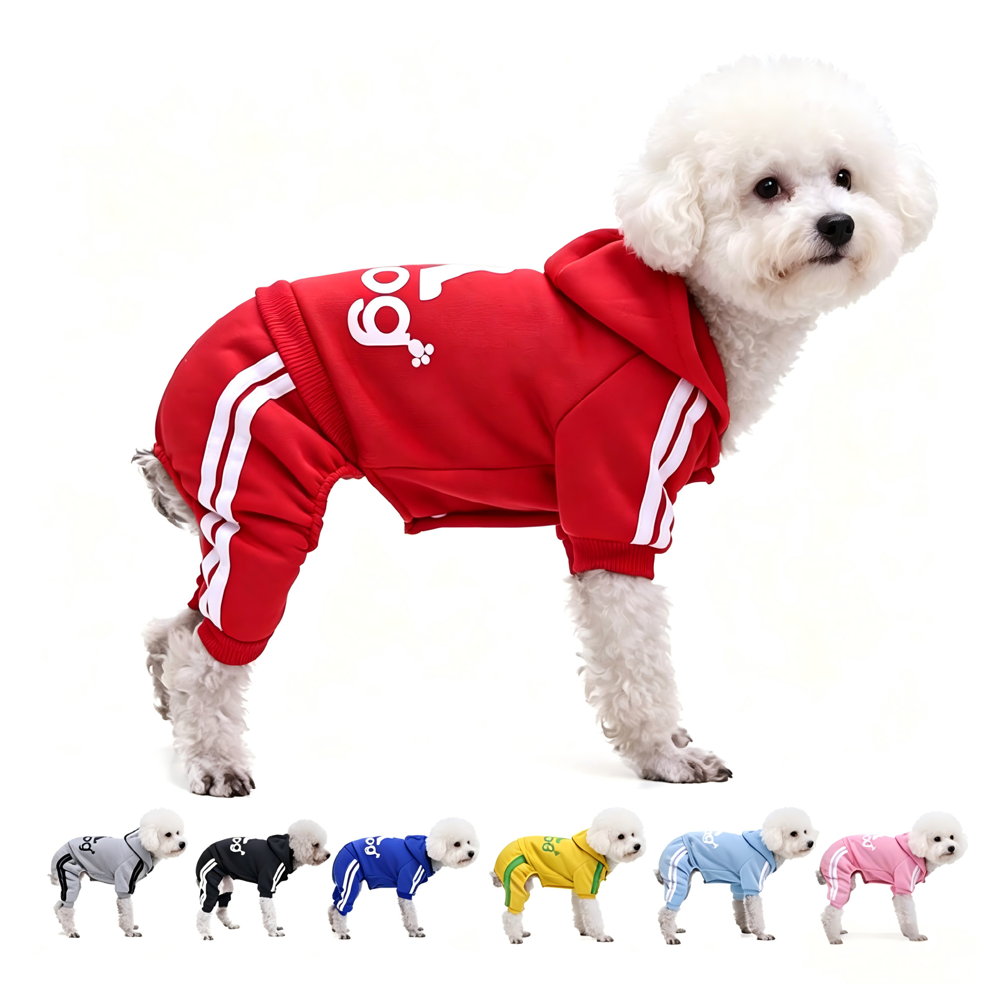 纽扣四脚卫衣猫狗保暖服饰中小型犬外出居家衣服万圣节宠物狗狗
