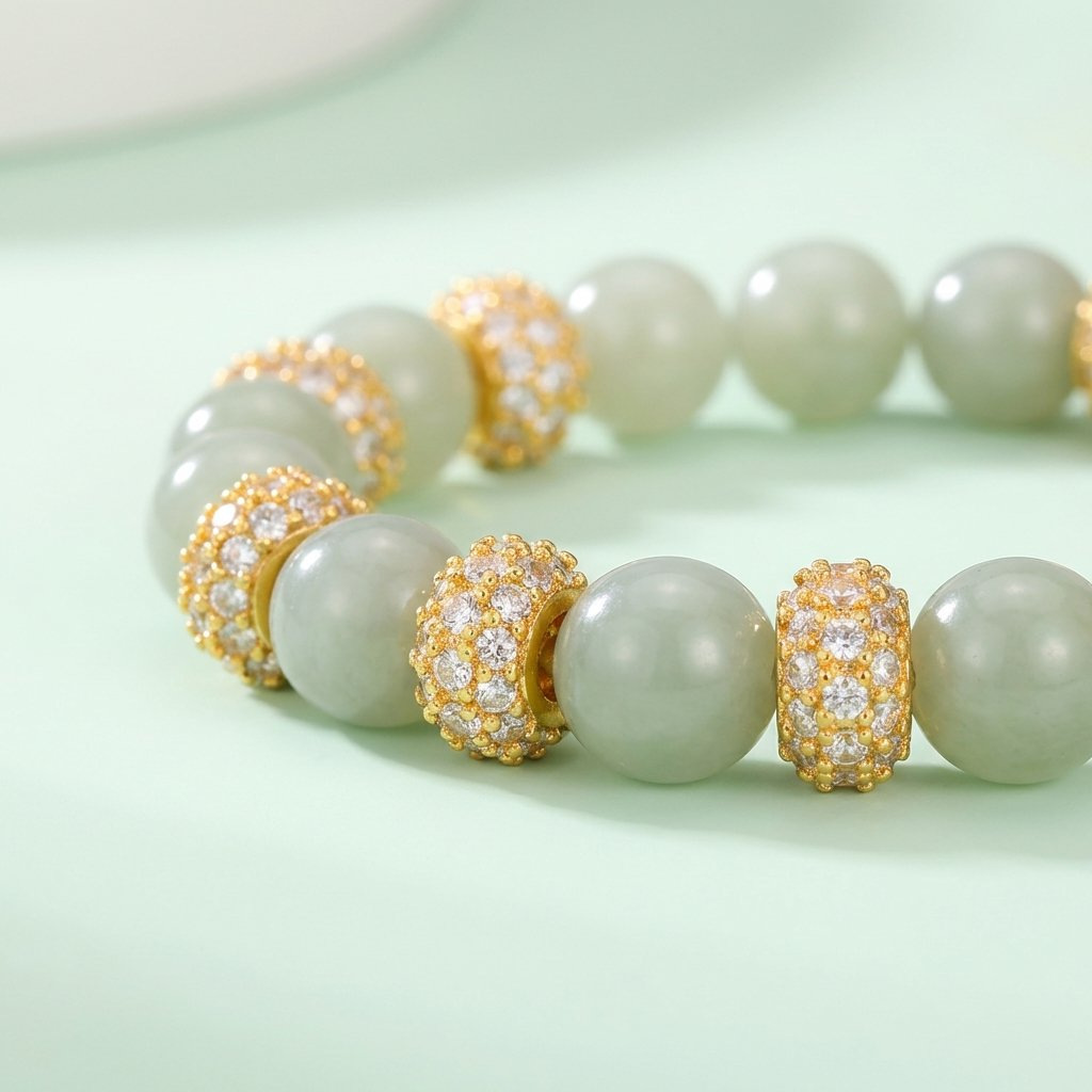 24k gold-plated copper zircon barrel beads bracelet, spacer beads, bracelet, necklace, fortune beads, decorative accessories, DIY jewelry components