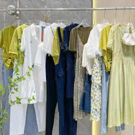 【如缤】品牌撤柜系列货25夏高端棉麻直播实体店流量品牌折扣尾货