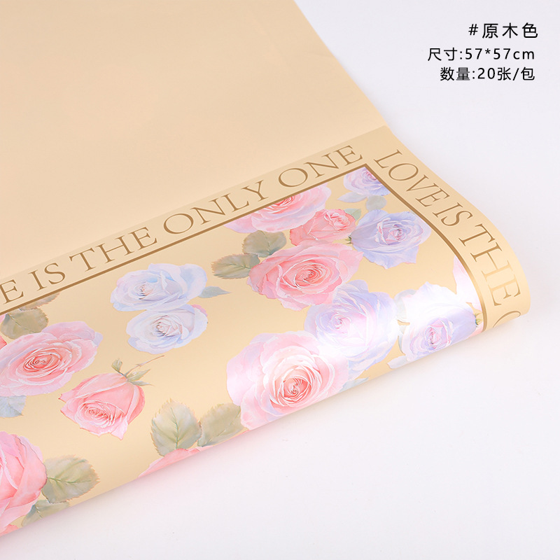 Nuevo embalaje de regalos del día de la diosa papel perla neón rosa flor embalaje de flores papel impermeable ramo embalaje al por mayor image 11