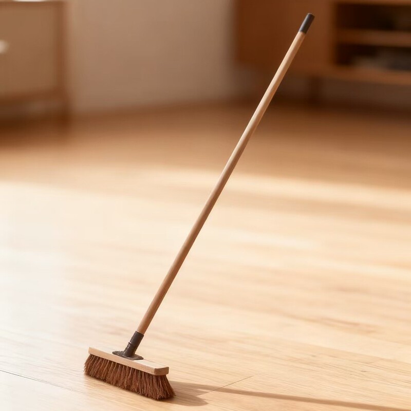 Mountain Palm, Coconut Palm, Wood Palm Brush Bristles, Beech Wood, Iron Handle, Extended Broom, Chimney Cleaning Brush, Sisal