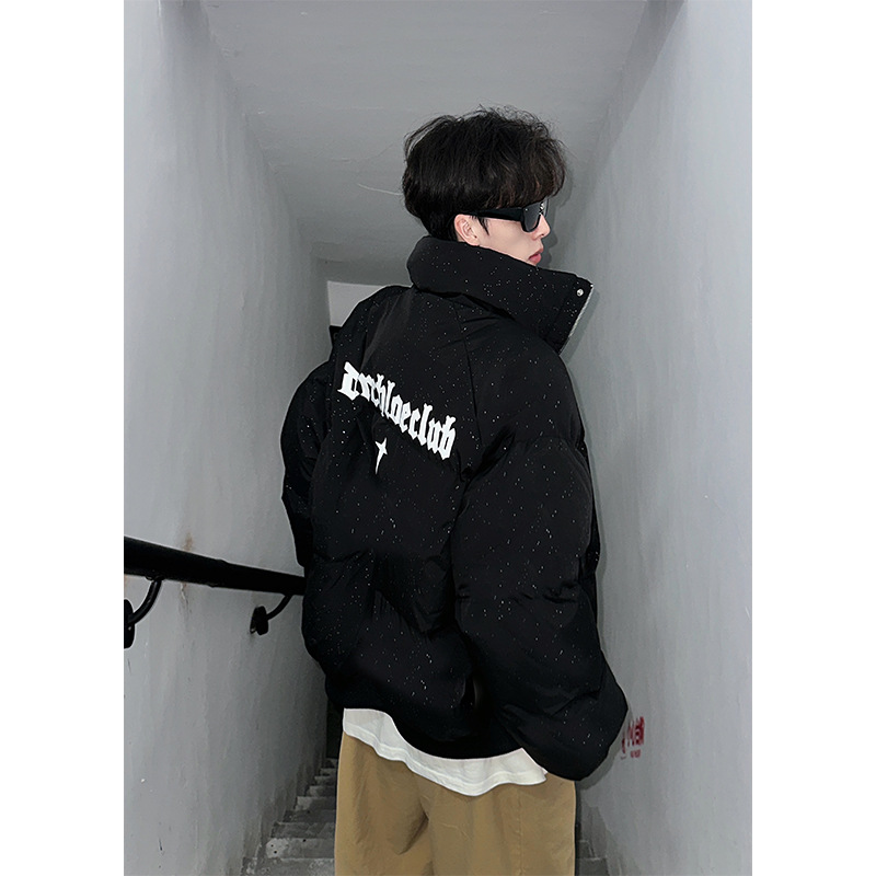 Chaqueta acolchada de invierno para hombre con bordado de estrellas_voghion.com