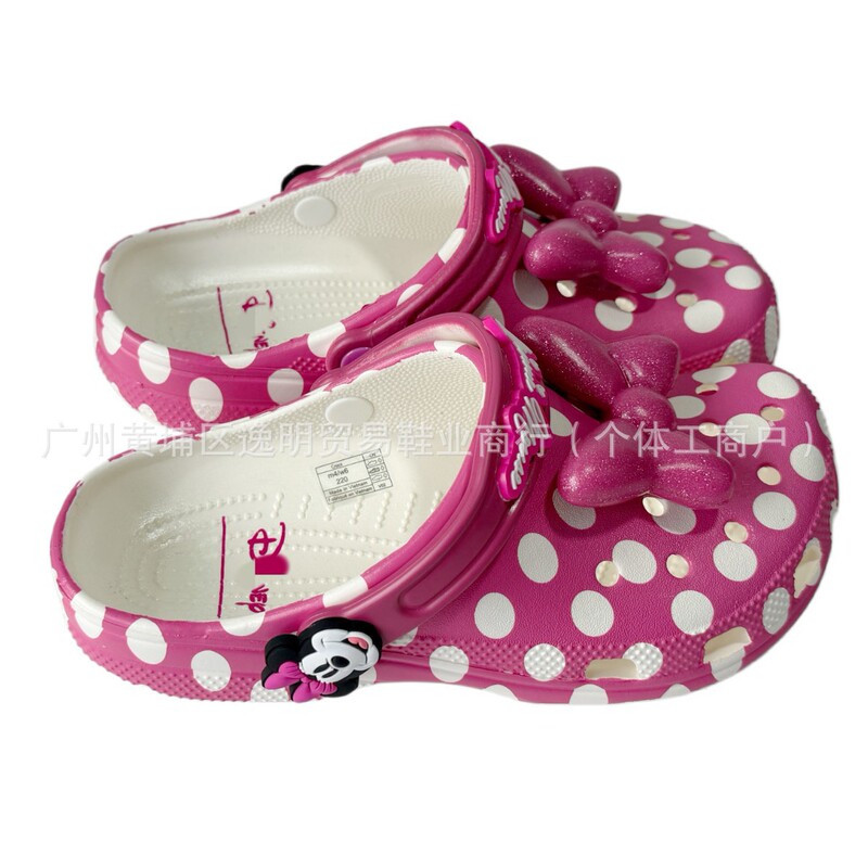 New Third-Generation Minnie Adult Clogs for Women, Sweet and Cute Slippers, Beach Shoes, Eva Wholesale Sandals, Cartoon New Third-Generation Minnie Adult Clogs for Women, Sweet and Cute Slippers, Beach Shoes, Eva Wholesale Sandals, Cartoon