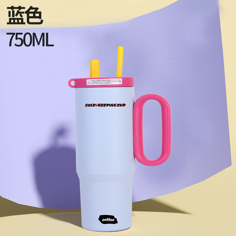 高颜值暮色冰霸杯40oz汽车杯大容量女生便携手柄吸管杯车载保温杯|undefined