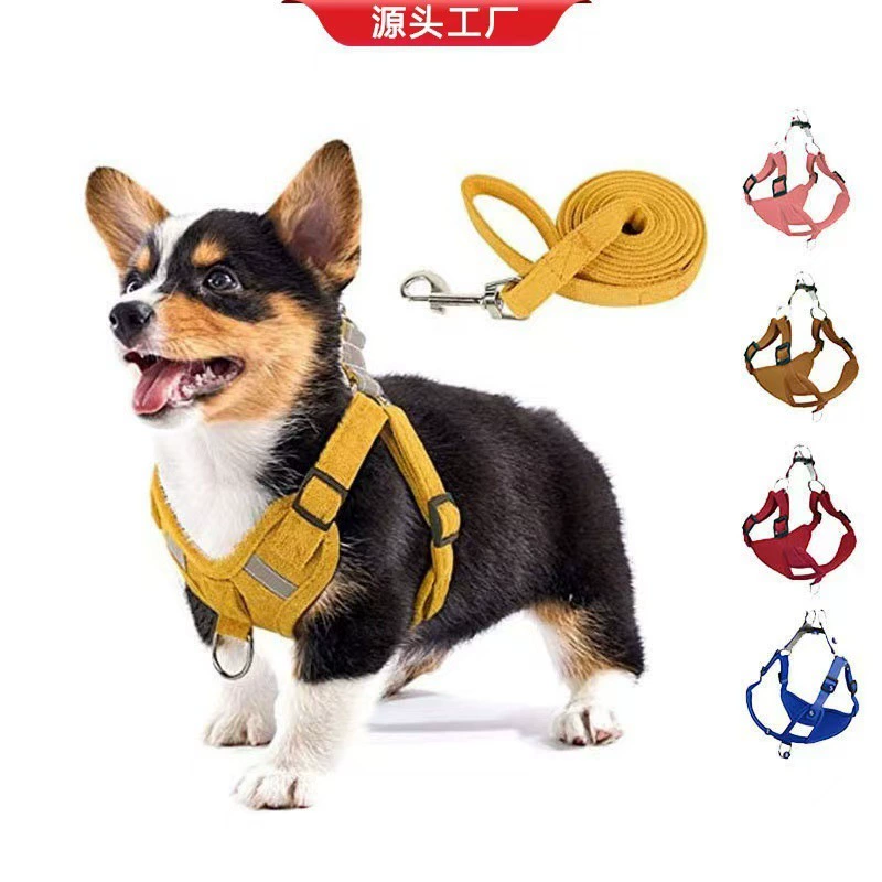 Ремень для домашних животных Трансграничный новый оленьий пух собачий ремешок светоотражающие дышащие веревки для домашних животных буксировки производителей оптом