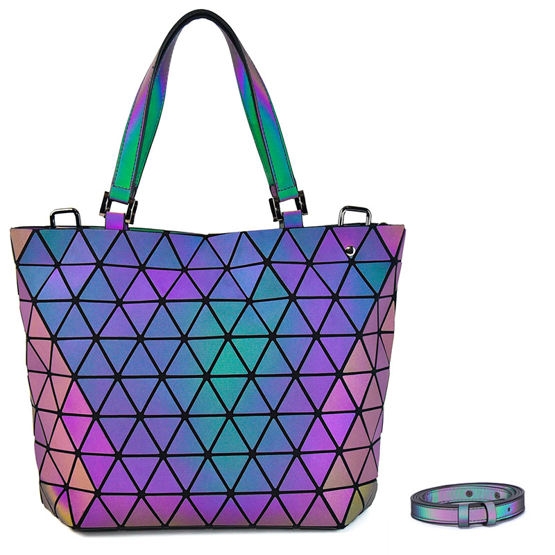 Borsa a tracolla geometrica luminosa donna borsa a secchiello_voghion.com