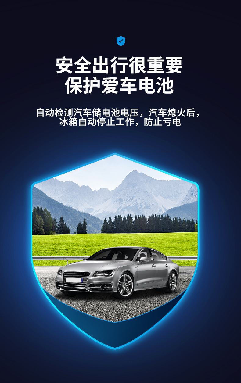 Ice Tiger Compressor Car Refrigerator, Dual-Use for Car and Home, Freezing and Refrigeration, 12V24V Portable C30 Dormitory Mini Refrigerator