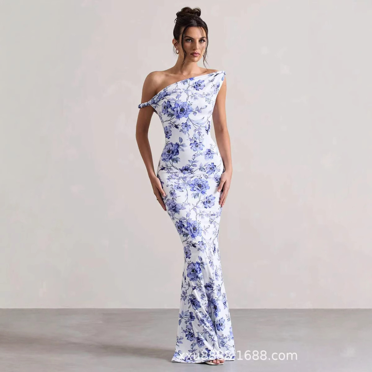 Cross-Border Foreign Trade Women's Clothing 2026 Summer European and American Amazon Hip-Hugging Dress Cocktail Party Dress High-End New Style Dress for Women