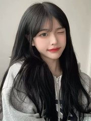 Styling Headpiece for Women - Cold Brown Straight Long Hair Daily Round Face Lolita Lolita Japanese Style JK Student Full Head Cover