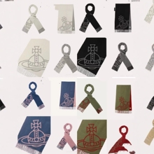 新款西太后土星羊毛围巾女秋冬新款羊绒披肩刺绣流苏双面情侣围脖