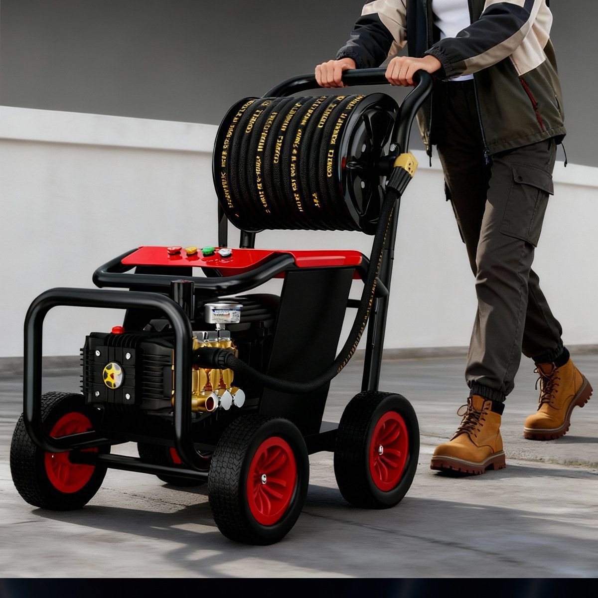 【Black Cat Genuine Product】Ultra-High-Pressure Car Washer for Car Wash Shops, Professional Household and Commercial High-Power Cleaning Device