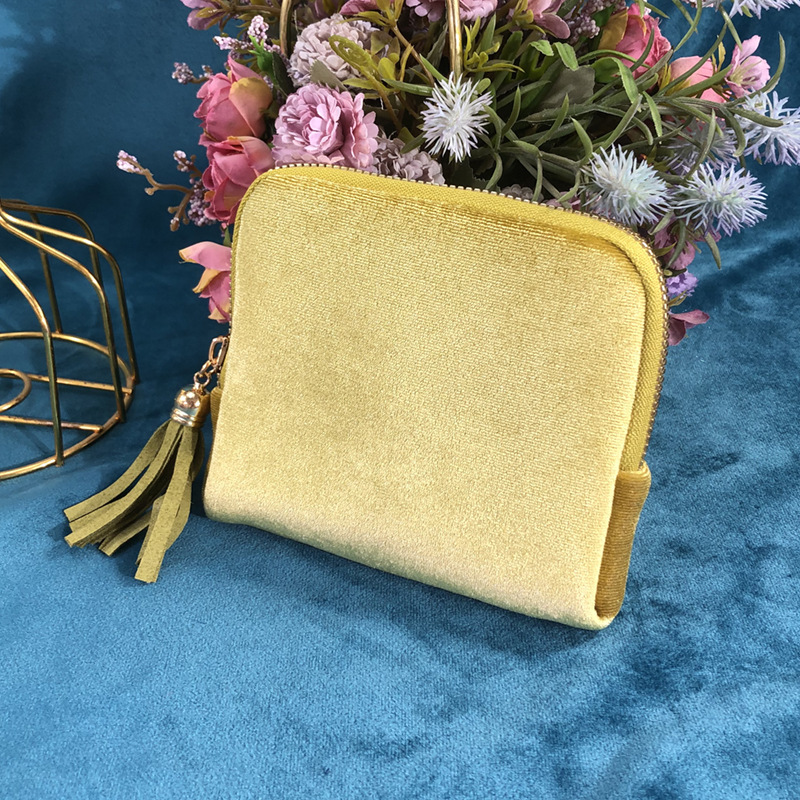 그래스 그린(코리안 벨벳) hn 지퍼 수납봉투(pp백)