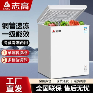志高一级节能小冰柜家用全冷冻小型迷你省电保鲜冷藏冷冻两用冷柜