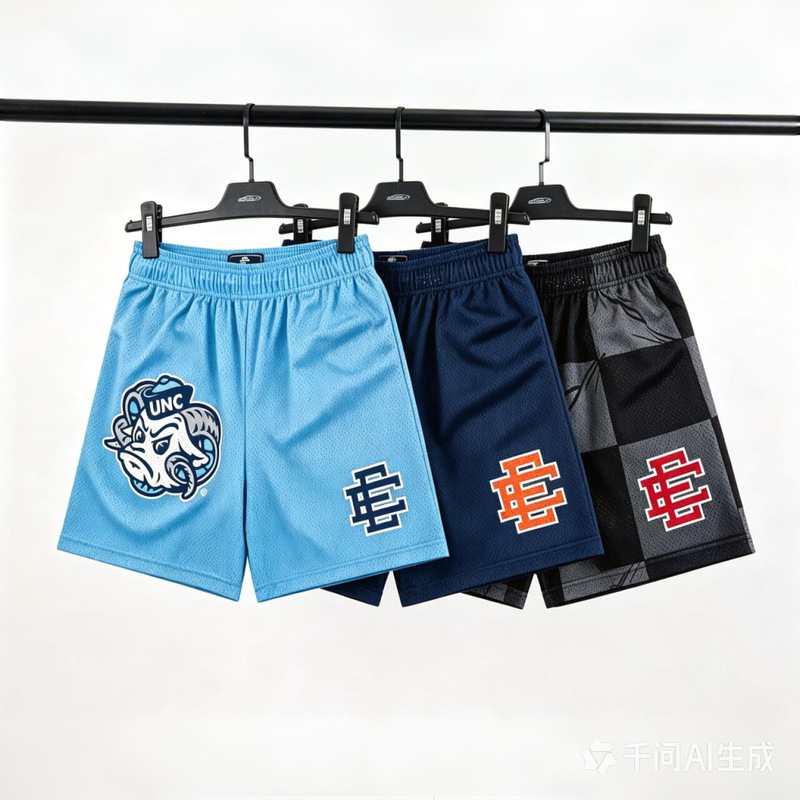 American-Style Ericemanuel Ee Print Shorts Fitness Basketball Training Quick-Dry Sports Shorts