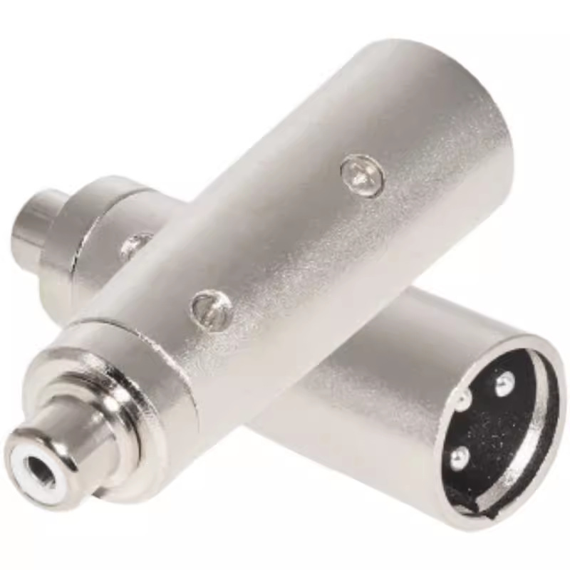 莲花母转卡农公母卡侬转接头转换头卡龙转莲花RCA母转卡龙公