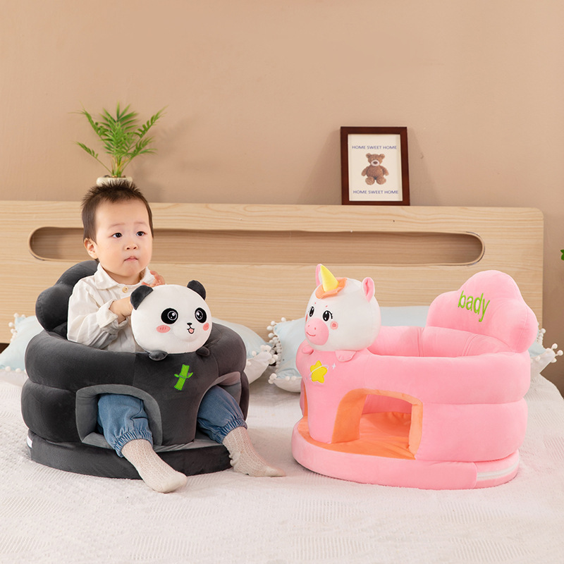 Bebés de dibujos animados para aprender a sentarse en el sofá, bebés y niños pequeños para aprender a sentarse contra caídas, ejercicios de asiento, artefactos mágicos para niños pequeños sofá taburetes