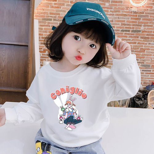 Children's sweatshirts new spring and autumn children's clothing tops men's and women's pullover clothing Korean style small and medium-sized long-sleeved trendy one-piece drop shipping