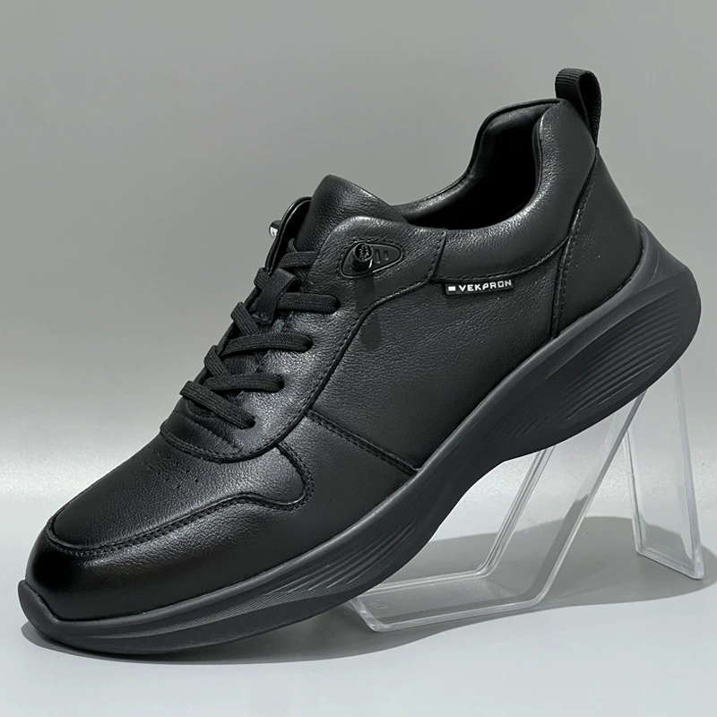 Спортивная кожаная обувь мужской 2024 новый осенний легкий мягкий подошв мягкой лапши беговая обувь кожаная обувь повседневная обувь мужской