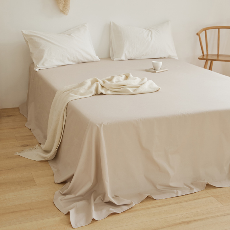 100 sábanas de algodón de color sólido sábanas de algodón dormitorio sábanas dobles individuales sábanas de piel de padres