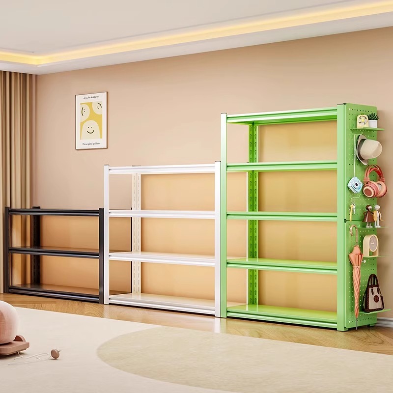 Estante de almacenamiento de tablero de agujeros multicapa de acero Estante de almacenamiento de libros de imágenes Estante de almacenamiento de libros de imágenes para niños Estante de almacenamiento de estanterías