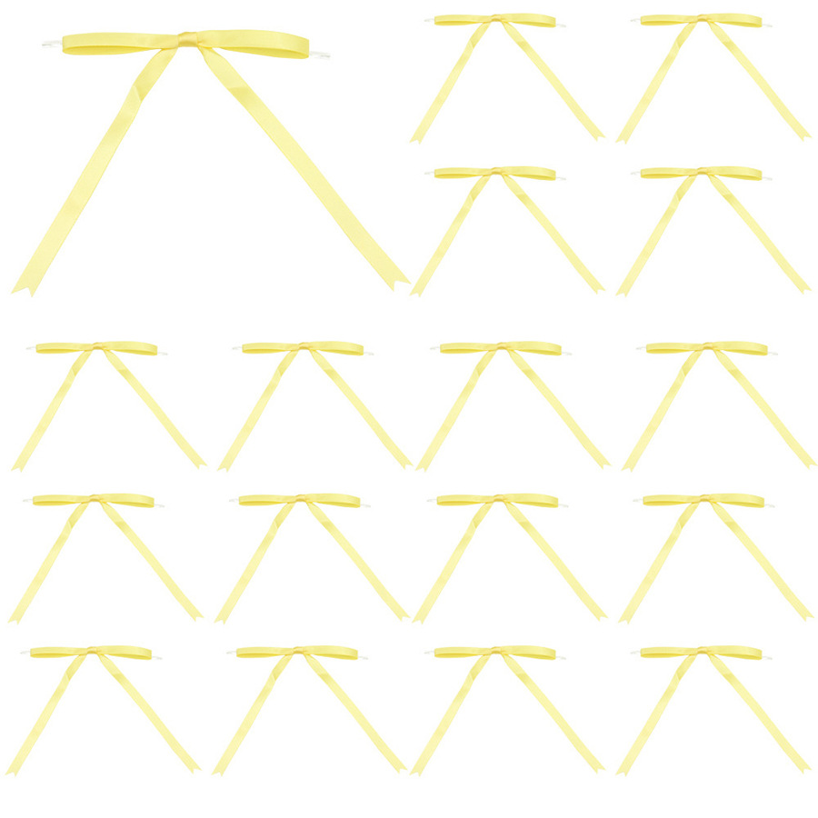 Spot al por mayor de 1CM cola larga nudo en forma de T nudo nudo nudo nudo de atar pastel complemento postre horneado decoración serpentina fiesta