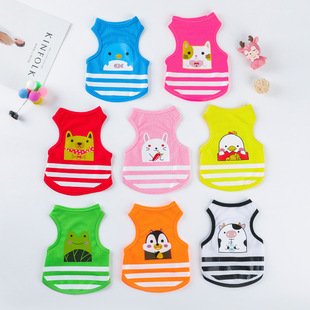Pet Dog Clothing Small Dog Bichon Teddy Puppy Cat Anti-Shedding Summer Thin Breathable Vest Wholesale