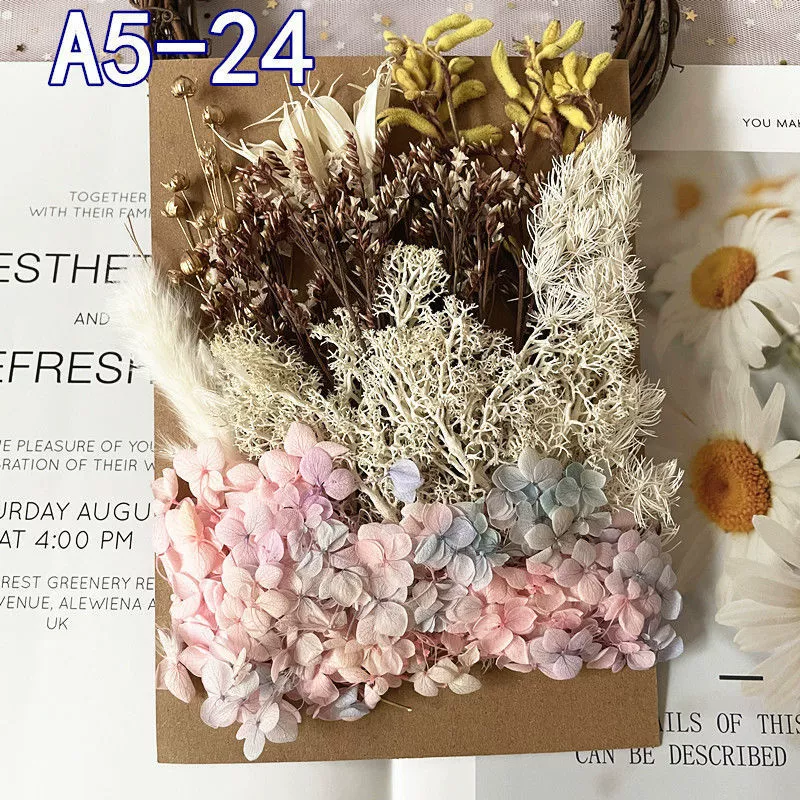 Materials set, postcard flower-shaped, handmade, bouquet, wholesale