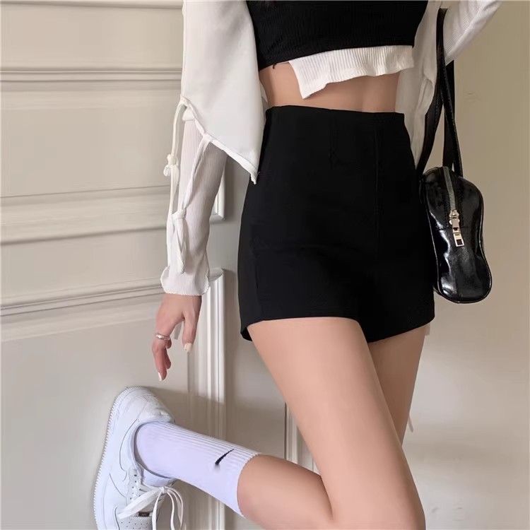 打底短裤女小黑裤女裤春夏可外穿紧身弹力热裤高腰防走光安全裤潮|undefined
