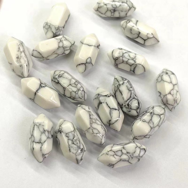 검은색 라인 백송 8*21mm (낱알) (천연 아님) (천연 아님)